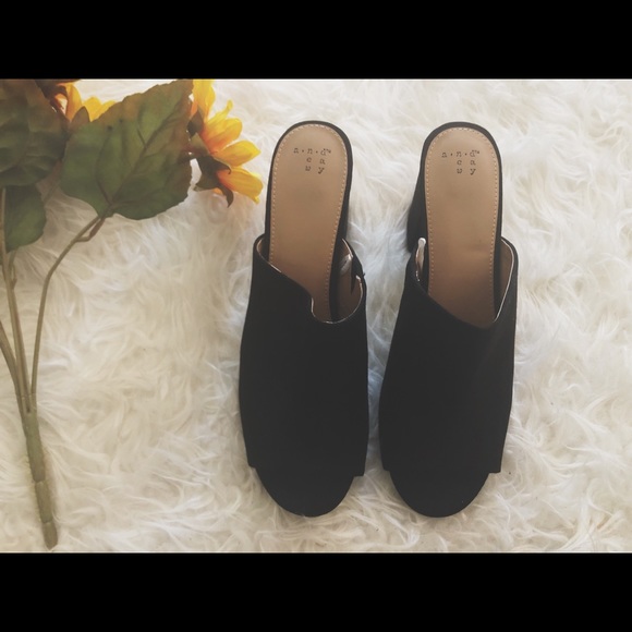Black Mules - Picture 2 of 3